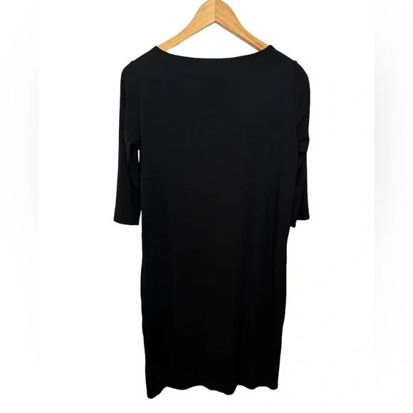 Eileen Fisher classic little black dress midi luxury - Picture 2 of 3
